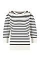 Studio Anneloes Maura stripe sweater white/darkblu