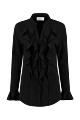 Helena Hart blouse volant transfer 7258 zwart