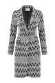 Helena Hart blazer Tuxy Zig-Zag zwart/ecru