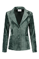 Helena Hart blazer velour kort emerald