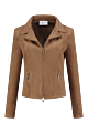 Helena Hart Zipper Suedine camel