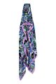 Kyra Eunice print scarf deep purple-Onesize