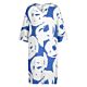 Kyra & Ko dress linen circle print bright blue