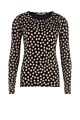 Juffrouw Jansen top Adina black/sand