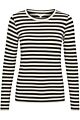 Part Two top 30307290 Emaja black stripe 
