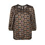 Summum Top puff sleeves 2s2585 walnut