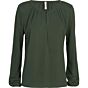 Summum Top long slv gathered deep green