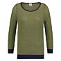 Kyra & Ko pullover bi-color ajour blue iris